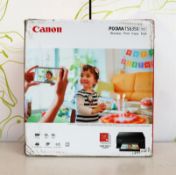 A boxed as new Canon PIXMA TS6350 All-in-One Wireless Inkjet Printer (Box sealed, damaged box).