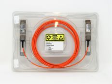 Twelve as new Cisco QSFP-H40G-AOC5M= Active Optical Cables (P/N: 10-2929-03).