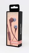 Forty boxed as new Urbanista Barcelona In-Ear Headphones in Rose Gold (Boxes sealed).