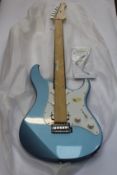A Yamaha Pacifica 112J Electric Guitar in Lake Placid Blue.