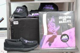 A DC Shoes X Black Sabbath 50th Anniversary launch box containing DC X Black Sabbath Villain 2 shoes