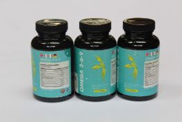 A quantity of NutriZing Omega 3-6-9 softgel food supplements (Approximately 30, BBE: 12/2022).
