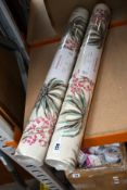 Two as new rolls of Brunschwig & Fils Tongli design summer palace fabrics, 10.05m x 85cm per roll.