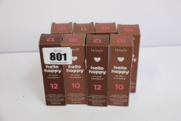Eight Benefit Hello Happy Air Stick foundations (Various shades) (8.5g).