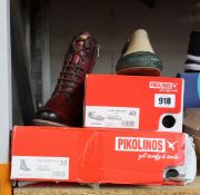 A pair of as new Pikolinos P.Vallarta shoes (EU 40) and a pair of Pikolinos San Sebastian boots (