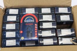 Twenty boxed as new Squire Weathershield Combi CP40 Padlocks.