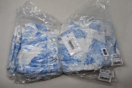 Three as new women's Ted Baker cropped denim jackets with voluminous sleeve (All size 2).