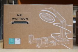 A boxed as new Piffany Copenhagen Mr. Wattson Table Lamp - Red Dream.