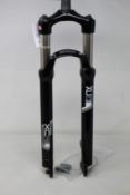 An SR Suntour XCR-32 Suspension Fork in black.