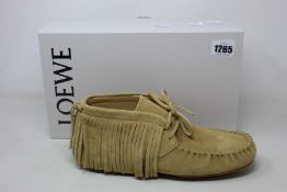 A pair of as new Loewe fringed high top loafers (EU 42 - RRP £425).