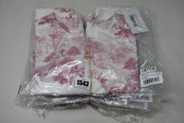 Three as new women's Ted Baker cropped denim PFD T-shirt with raw edge (All size 2).