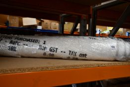 A Virgil Abloh x Ikea Markerad receipt rug.