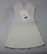 An as new Khaite Lucie corset style ribbed knit top (XS).