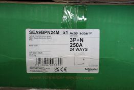 A pre-owned Schneider Acti9 Isobar P 24-way metalclad distribution board (Sea9 BPN 24M).