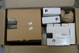 Twelve Window Master Manual Call Points (WSK 501 0005 01, orange) and two Motor Module +24V Standard