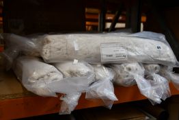 Ten as new Liv Interior organic cotton shaggy rugs, Cloud (60cm x 90cm).