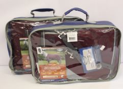 Two as new Weatherbeeta Comfitec Plus Dynamic II standard neck lite turnout rugs.