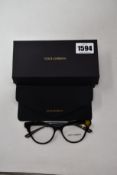 A pair of as new Dolce & Gabbana glasses frames.