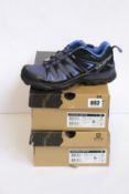 Two pairs of women's as new Salomon X Ultra 3 GTX shoes (UK 5.5).