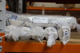 Ten as new Liv Interior organic cotton shaggy rugs, morocco (60cm x 90cm).