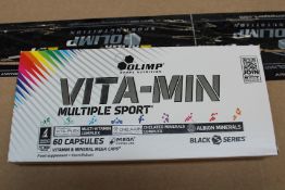 Thirty packs of Olimp Sports Nutrition Vita-Min Multiple Sport Vitamin & Mineral Mega Caps (60