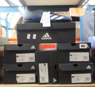 Six pairs of as new Adidas Predator Freak .4 Astro Turf trainers (2 x UK 8, 4 x UK 9).