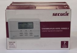 Three Secure H37XL Channel Plus Programmer Thermostats Series 2.