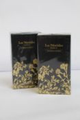 Two boxed as new Les Nereides Patchouli Antique eau de parfum (100ml bottles).