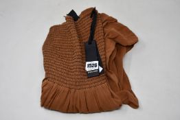 Three as new Pinko Lotty dresses in brown (Size 36/38/40).