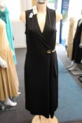 An as new Ralph Lauren black dress (L).