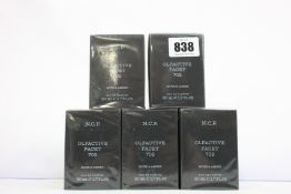 Five as new N.C.P. Olfactive Facet 702 Musk & Amber eau de parfum (5 x 50ml).