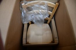 An as new Marlow Home Co. walraven dining chair in Gold.