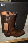 A pair of as new Sendra Mad Dog Tang Lavado handmade boots (UK 9).
