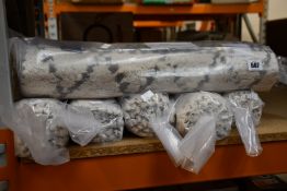 Ten as new Liv Interior organic cotton shaggy rugs, morocco (60cm x 90cm).