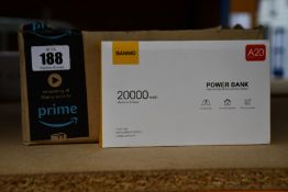 Fifteen boxed as new Bannio power banks (A20) (20000 mah).