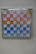 An as new Sunnylife Lucite Chess and Checkers set.