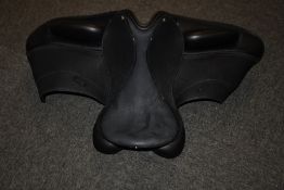 A Custom Saddlery Constanze model dressage saddle: Seat size 17.5, Tree size 28 (List of features