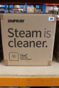 A boxed as new Dupray Neat Multi-Use Steam Cleaner (White).