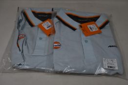 Three as new McLaren Gulf Classic polo shirts (XL - RRP £57 each).
