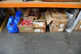 A quantity of miscellaneous items to include trouser/skirt hangers, silicone spatulas, whisks,