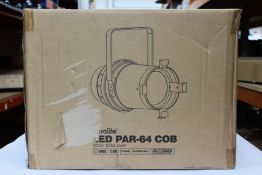 A Eurolite LED PAR-64 COB 100W Theatre Spotlight (3000K).