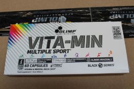 Thirty packs of Olimp Sports Nutrition Vita-Min Multiple Sport Vitamin & Mineral Mega Caps (60