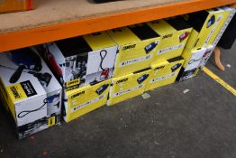 Nine new Zanussi Easy Go ll 3L, 700W, 7.5M radius retractable cord vacuum cleaner2 (3 x red, 6 x