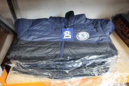 Four men's as new Official Chelsea F.C. padded jackets (L - RRP £60 each).