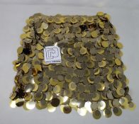 An as new Paco Rabanne gold sequin chain mail mini skirt (EU 36 - RRP €698).