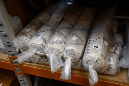 Ten as new Liv Interior organic cotton shaggy rugs, morocco (60cm x 90cm).