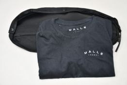 An as new Malle London motorcyle Dash-Pack in black (RRP £169) and a T-shirt (M).