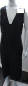 An as new Diane Von Furstenberg Magdalena stretch-crepe midi dress in black (US 2 - RRP £336).