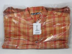 An as new ACNE Studios oversized shirt in red/apricot orange (L - RRP €252).