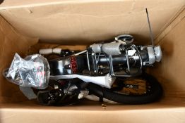 A Furo X Folding Electric Bike in black (Note: This item has not been assembled and may be